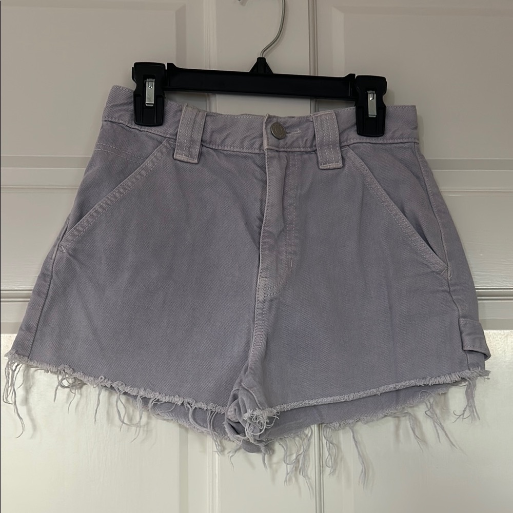 Pacsun Lavender Denim Shorts Distressed - Women’s 25